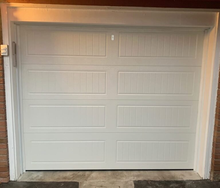 white-single-garage-door