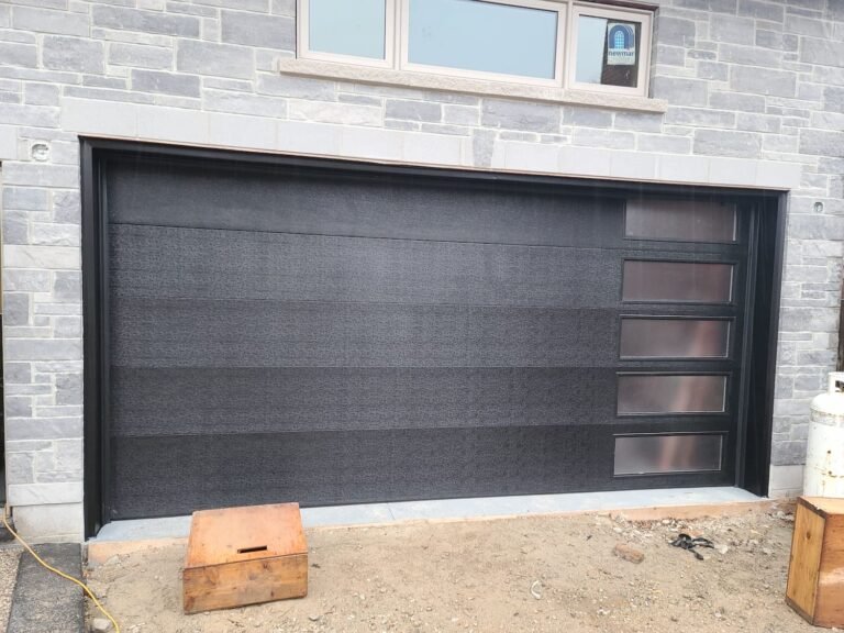 wide-matte-black-garage-door
