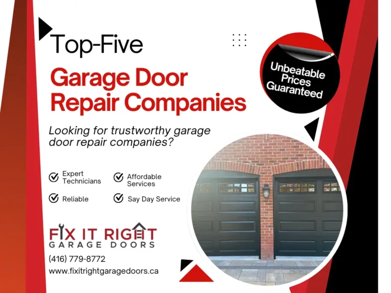 Top Garage Door Repair Companies