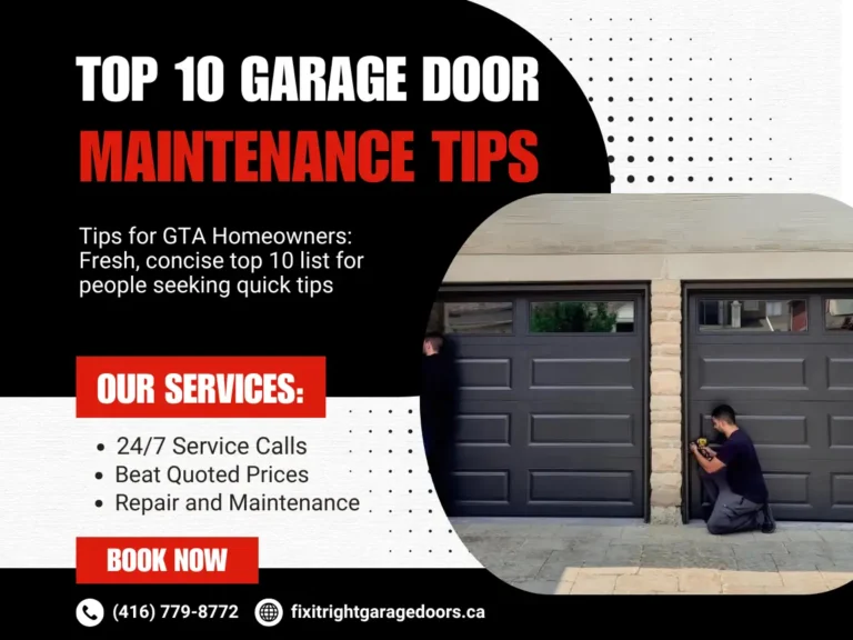 garage door maintenance tips