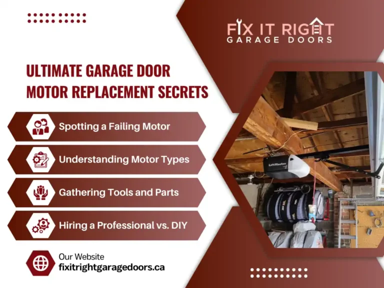 garage door motor replacement guide