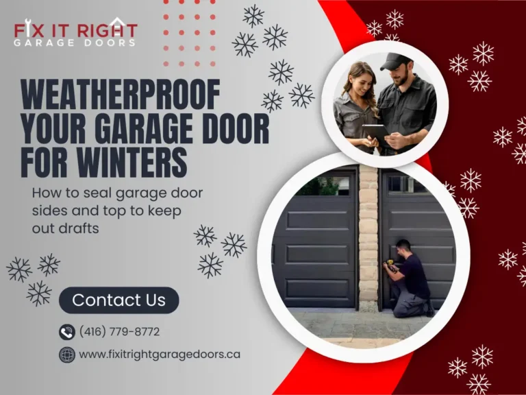 a advertisement for a garage door