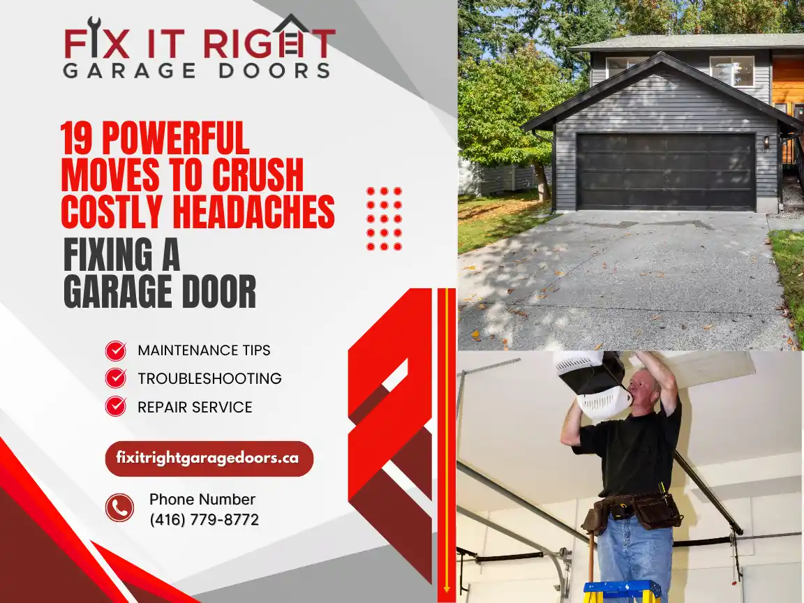 fixing a garage door