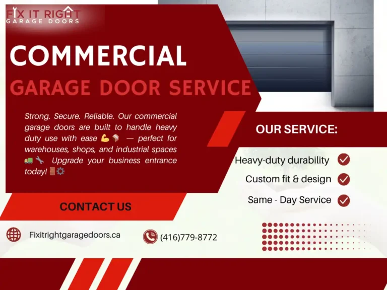 Your Local Garage Door Experts 14 Keeping Your Business Running Smoothly: Why Reliable Commercial Garage Door Repair is Essential in the GTA