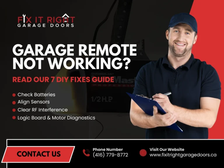 Garage Door Remote Not Working